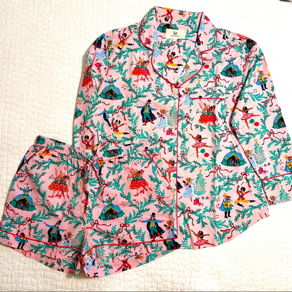 Printfresh Nutcracker Cotton Pajama Set